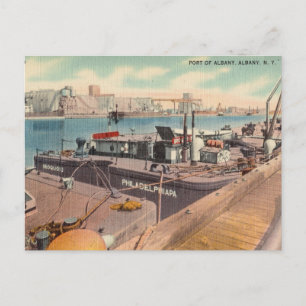 Vintage, Port of Albany, Albany, New York Postcard