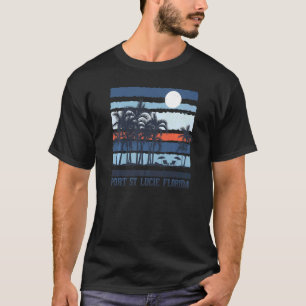 Vintage Port St Lucie Florida Summer 80s Beach Sou T-Shirt
