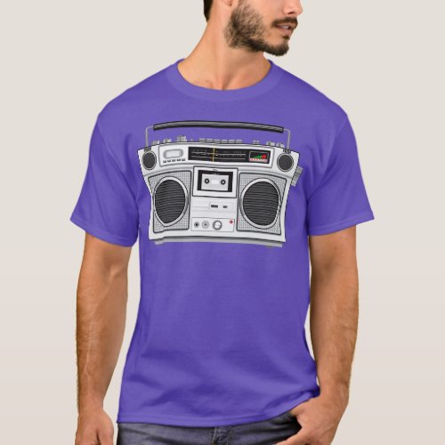 Vintage Portable Radio Cassette Player Retro  T_Shirt