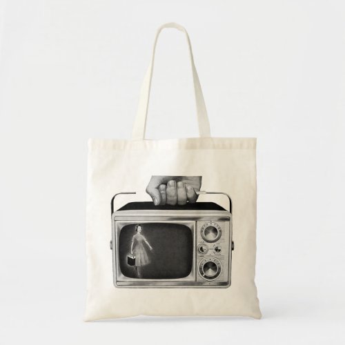 Vintage Portable Television Tote Bag