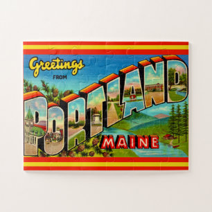 Vintage Portland Maine 11x14 Jigsaw Puzzle