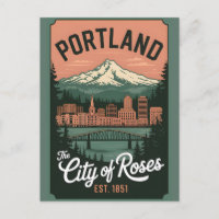 Vintage Portland Oregon Retro Travel