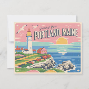 Vintage Portland Postcard Greetings from