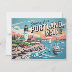 Vintage Portland Postcard Greetings from