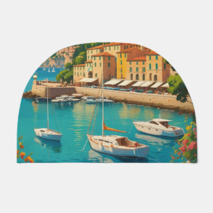 Vintage Portofino Genova Italy Doormat