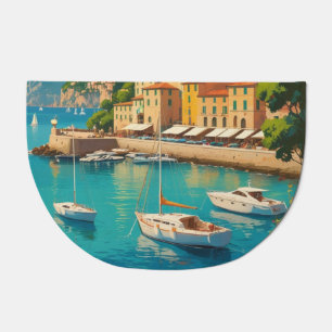 Vintage Portofino Genova Italy Doormat