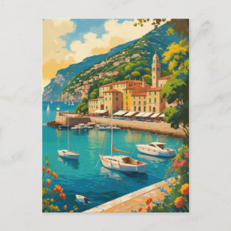 Vintage Portofino Genova Italy Postcard