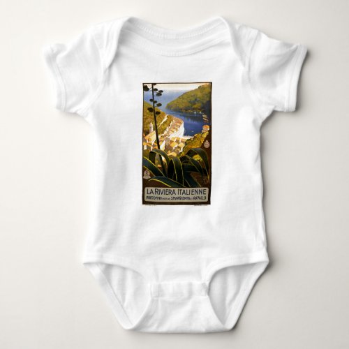 Vintage Portofino Italy Baby Bodysuit