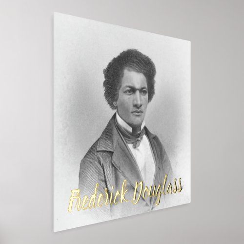 Vintage Portrait Abolitionist Frederick Douglass Foil Prints