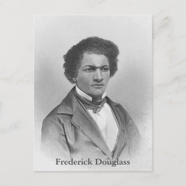 Vintage Portrait Abolitionist Frederick Douglass Postcard (Front)