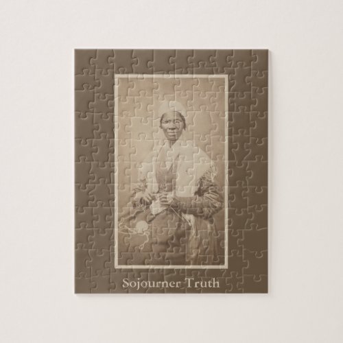 Vintage Portrait of Abolitionist Sojourner Truth Jigsaw Puzzle
