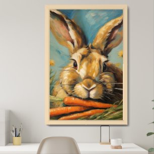 Vintage Portrait of Bunny Wall Decor