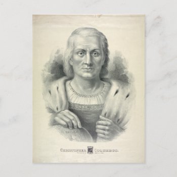 Vintage Portrait Of Christopher Columbus Postcard by vintageworks at Zazzle