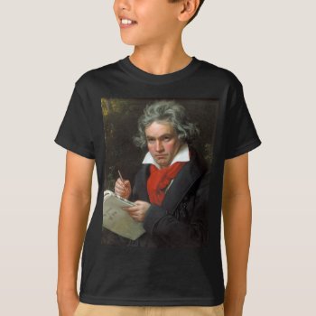 Vintage Portrait Of Composer  Ludwig Von Beethoven T-shirt by ZazzleArt2015 at Zazzle
