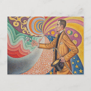 Vintage Portrait of Felix Feneon by Paul Signac Postcard