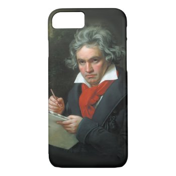 Vintage Portrait Of Ludwig Van Beethoven Iphone 8/7 Case by encore_arts at Zazzle