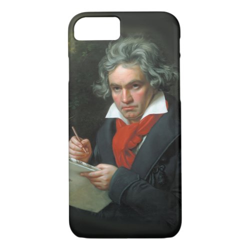 Vintage Portrait of Ludwig van Beethoven iPhone 87 Case
