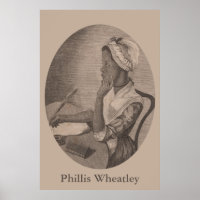 Vintage Portrait of Poet Phillis Wheatley