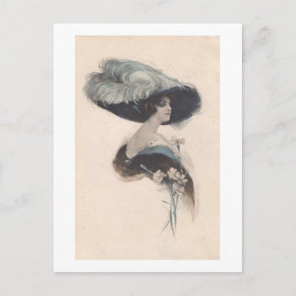 Vintage portrait. postcard