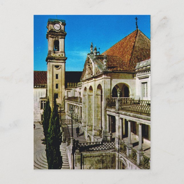 Vintage Portugal,  Coimbra, University Postcard (Front)