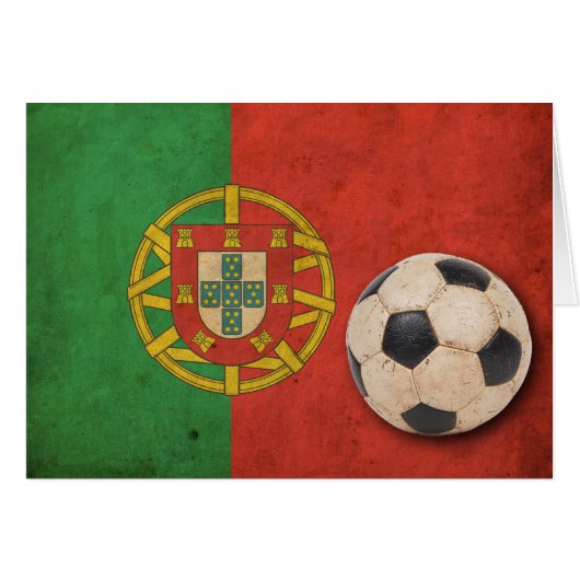 Vintage Portugal Flag Cards (Front Horizontal)