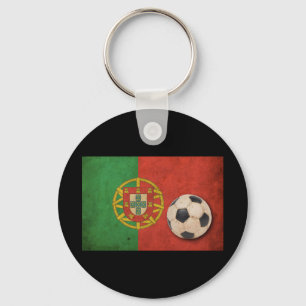 Vintage Portugal Flag Keychain