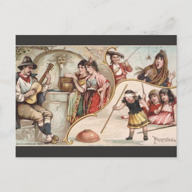 Vintage Portugal Postcard (Front)