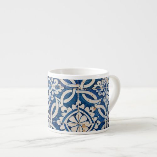 Vintage portuguese azulejo espresso cup