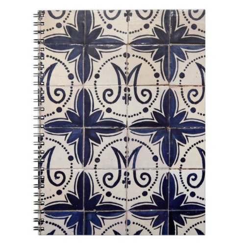 Vintage portuguese azulejo notebook