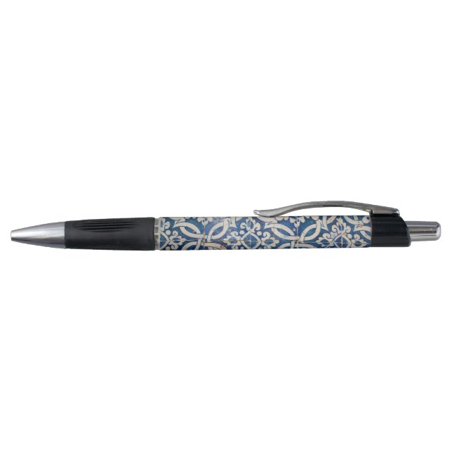 Vintage portuguese azulejo pen (Top)