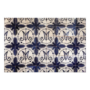 Vintage portuguese azulejo photo print