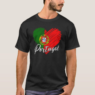 Vintage Portuguese Flag Portugal Pride Roots Herit T-Shirt