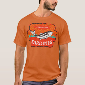 Vintage Portuguese Sardine can Explore Portugal fl T-Shirt
