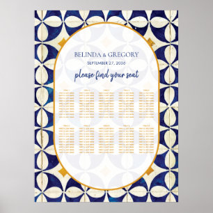 Vintage Portuguese Wedding Seating Chart