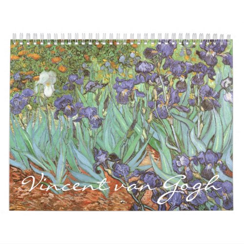 Vintage Post Impressionism Art by Vincent van Gogh Calendar