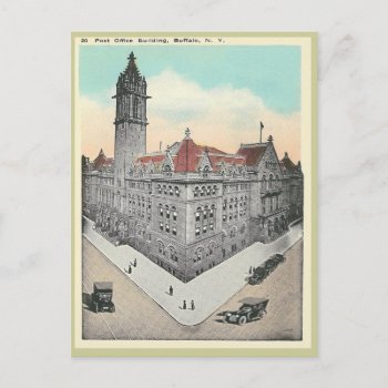 Vintage Post Office Buffalo  New York Postcard by thedustyattic at Zazzle