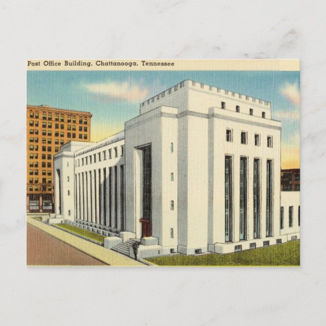 Vintage, Post Office, Chattanooga, Tennessee Postcard (Front)