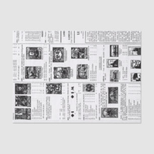 Vintage Postage Stamp Tissue Paper