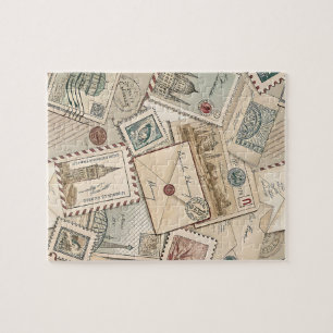 Vintage Postage Stamps Puzzle