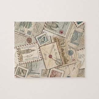 Vintage Postage Stamps Puzzle