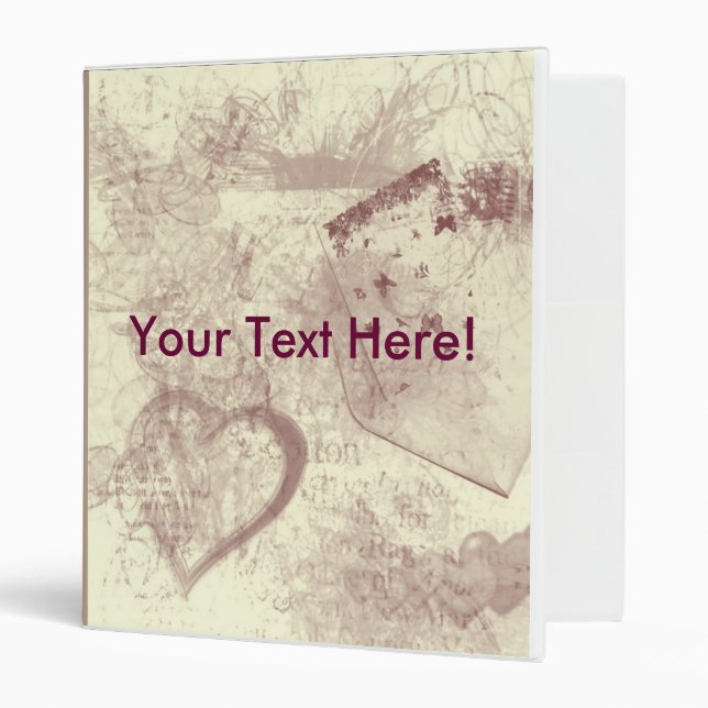 Vintage Postcard 3 Ring Binder (Front/Inside)