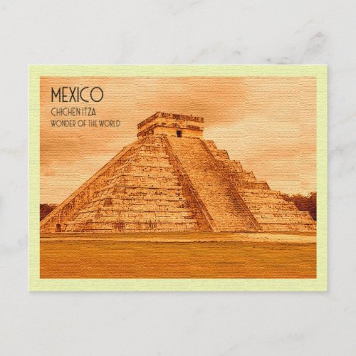 Vintage Postcard  Chichen Itza Mexico