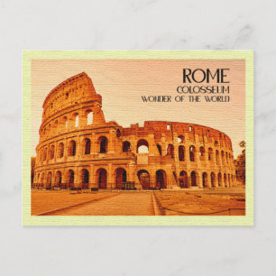 Vintage Postcard Colosseum Rome