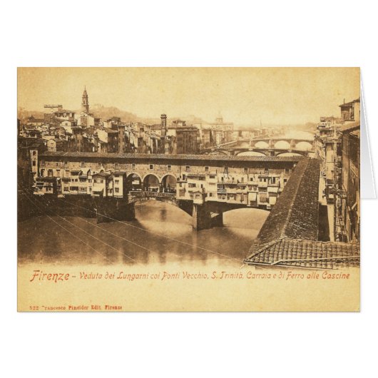Vintage Postcard, Florence, Italy Cards (Front Horizontal)