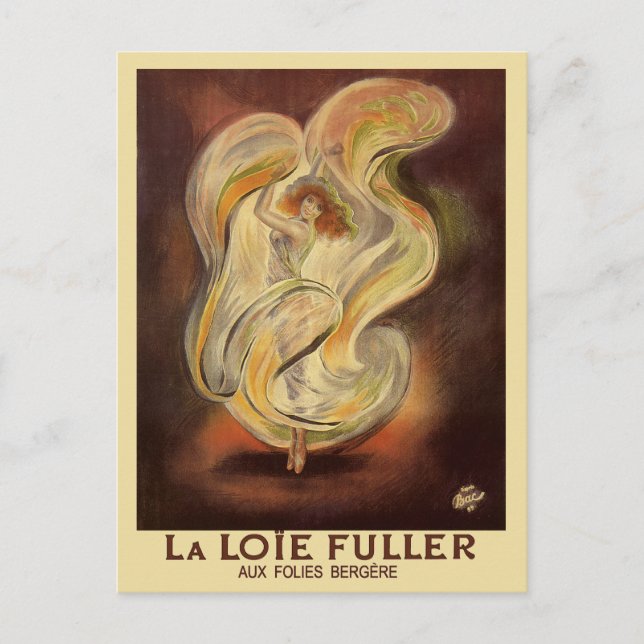 Vintage Postcard: Folies Bergere La Loie Fuller Postcard (Front)