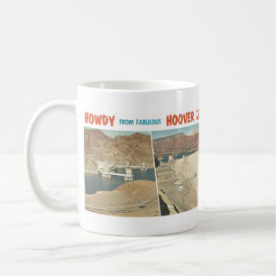 vintage postcard: Howdy from Hoover Dam, AZ Coffee Mug
