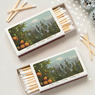 Vintage Postcard Matchbox Wedding Favor California Matchboxes