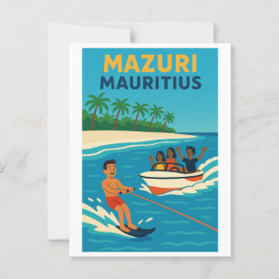 Vintage postcard - Mazuri Mauritius