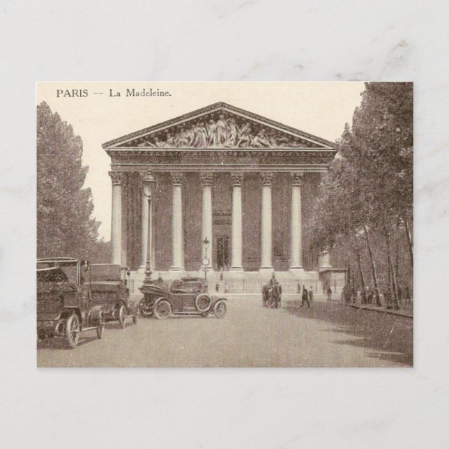 Vintage Postcard of La Madeleine Paris (Front)