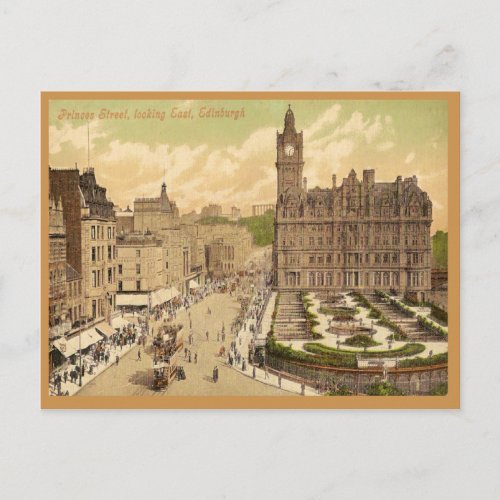 Vintage Postcard of Princes Street Edinburgh